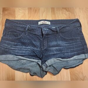 Hollister Women's Blue Denim Shorts